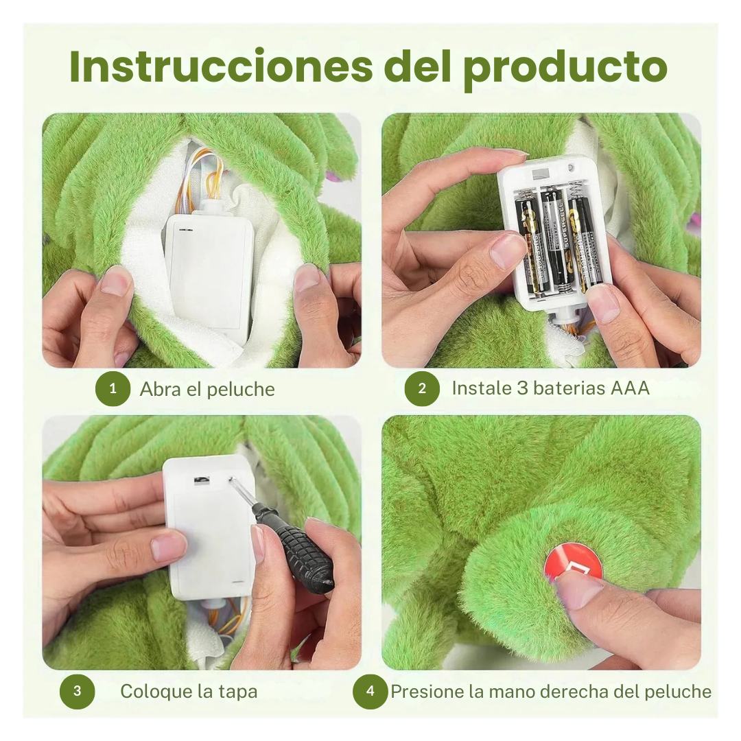 Peluche Calmante con Respiración Suave y Luz Cálida