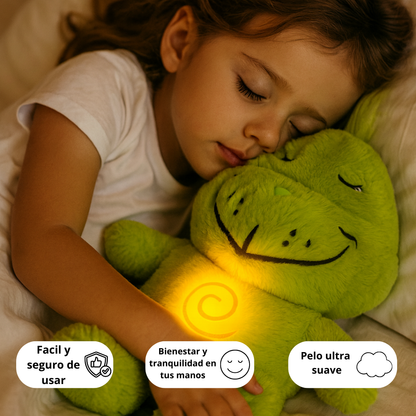 Peluche Calmante con Respiración Suave y Luz Cálida