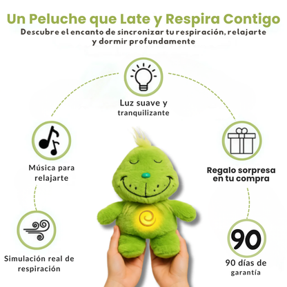 Peluche Calmante con Respiración Suave y Luz Cálida